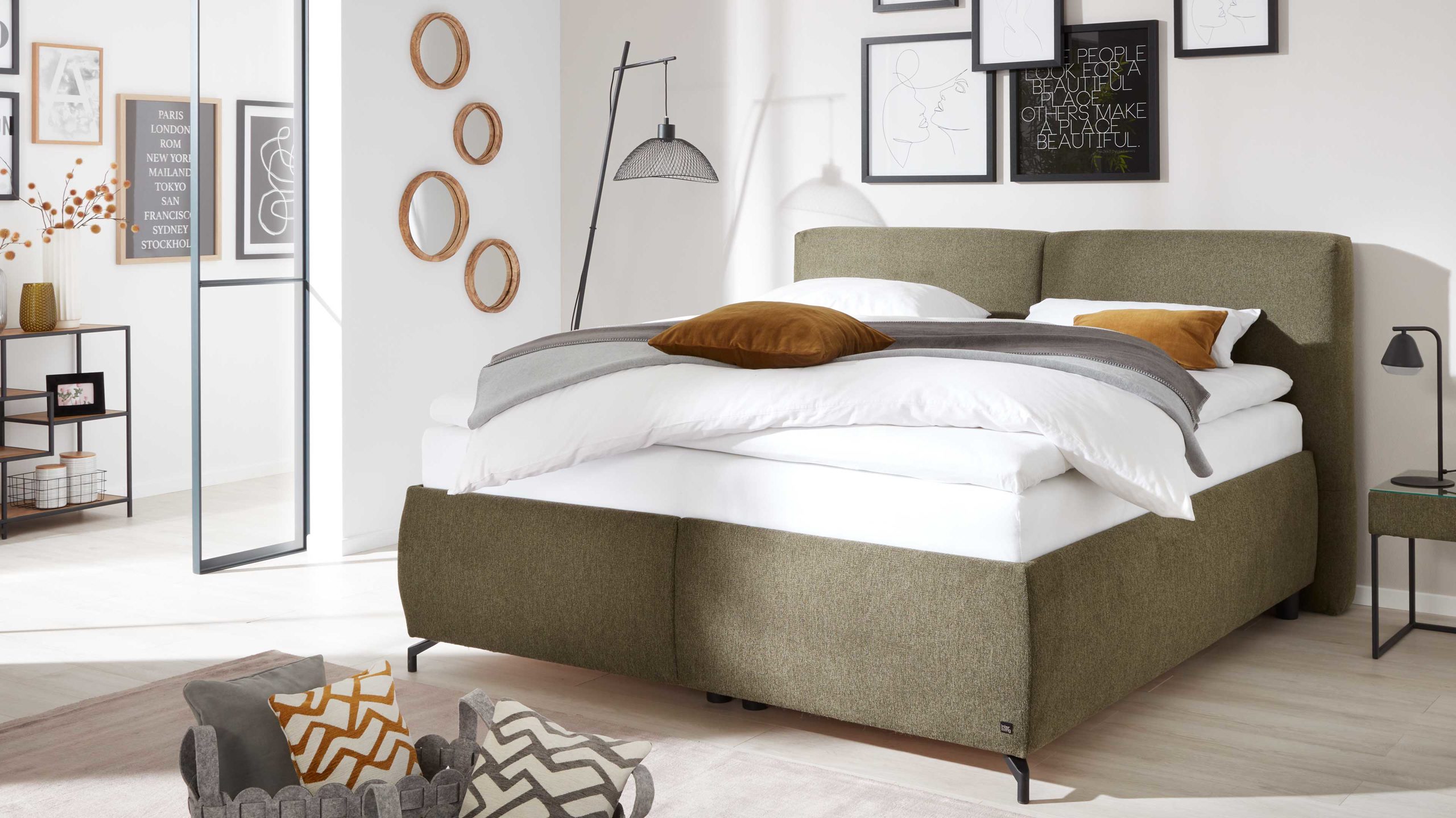 Interliving Bettsystem Serie 1414 - Polsterbett Variante 4