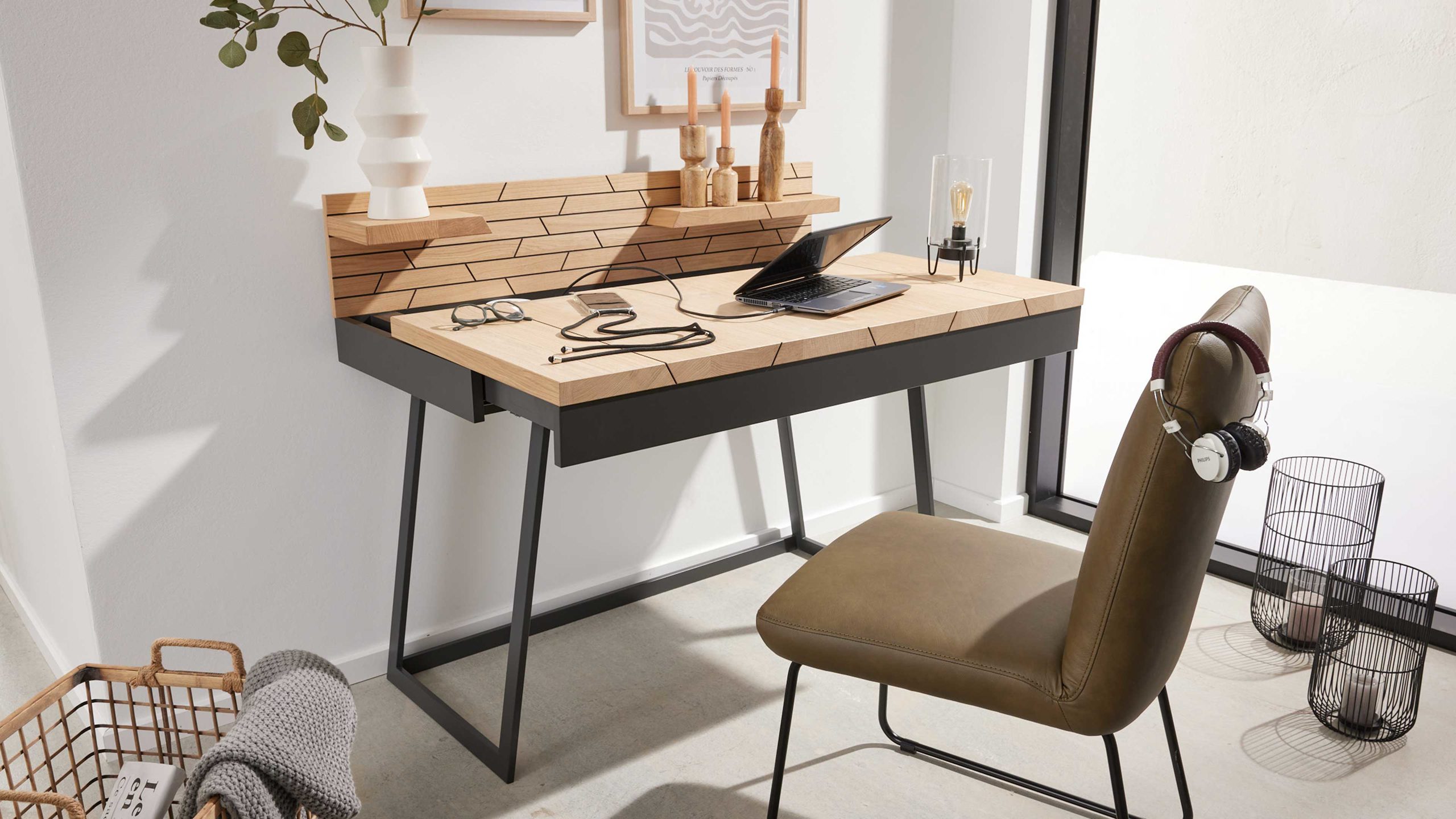 Interliving Wohnzimmer Serie 2108 - Schreibtisch 780125