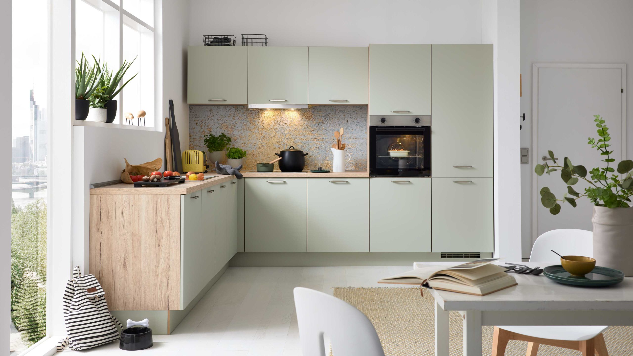 Culineo® Einbauküche C357 mit beko Einbaugeräten